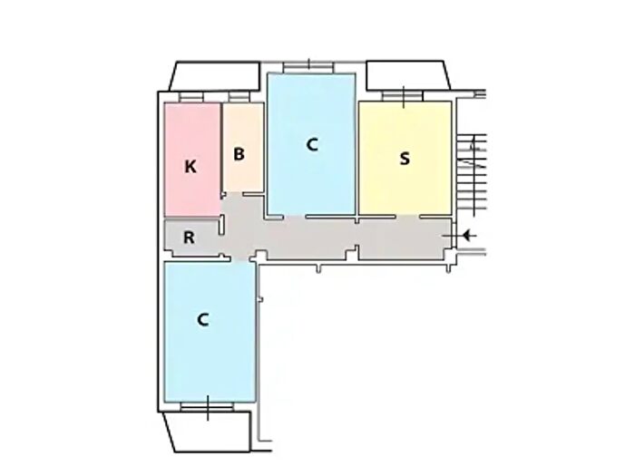 Appartamento trilocale in vendita in Via Tiburtina, Roma