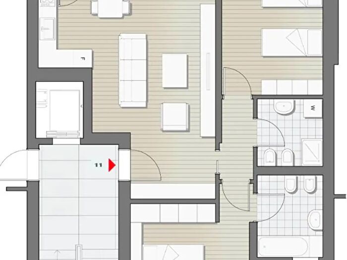 Appartamento trilocale in vendita in Via Puccini, Bolzano