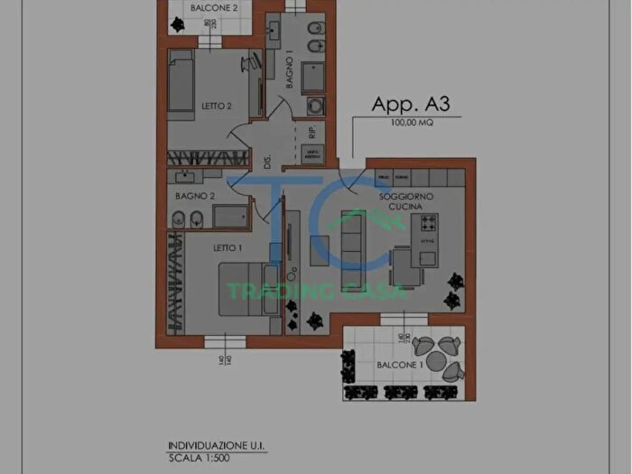 Appartamento trilocale in vendita in Via Lorenzo Valla, Piacenza