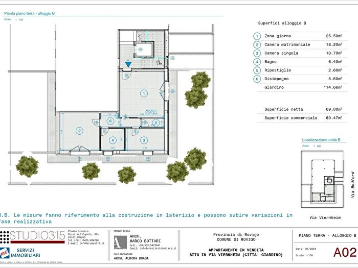 Appartamento quadrilocale in vendita in Via Viernheim, Rovigo