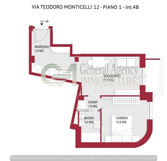 Appartamento trilocale in vendita in Via Teodoro Monticelli, Roma