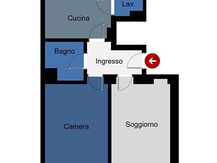 Appartamento bilocale in affitto in Via Carlo Maria Maggi, Arena, Milano