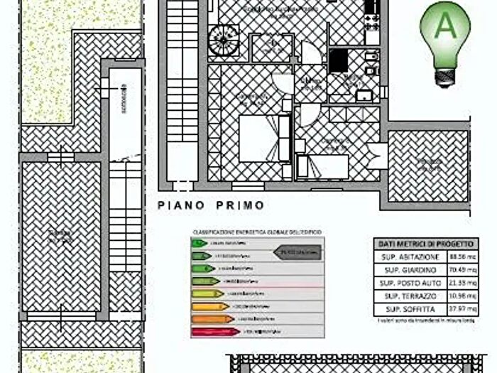 Appartamento trilocale in vendita in Casciana Terme Lari