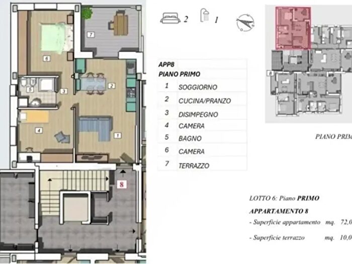 Appartamento trilocale in vendita in Cameri