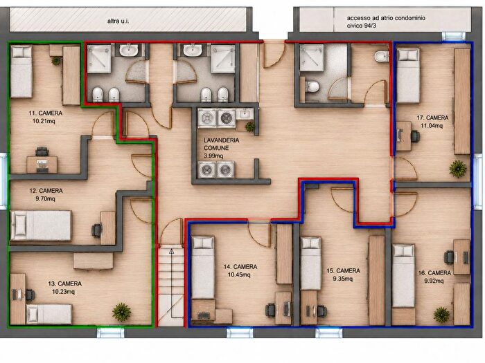 Casa con 6 locali in affitto in Via della Beverara, Noce Pescarola, Bologna