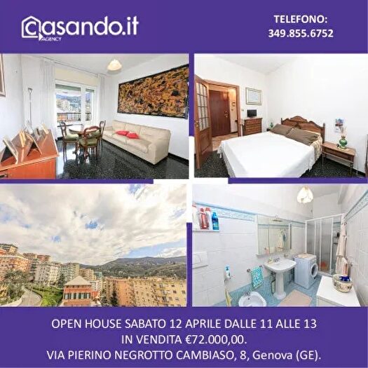 Appartamento trilocale in vendita in Via Pierino Negrotto Cambiaso, Genova