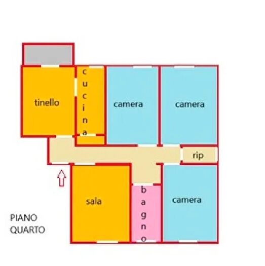 Appartamento con 6 locali in vendita in Via Oreste Marrucci, Cecina