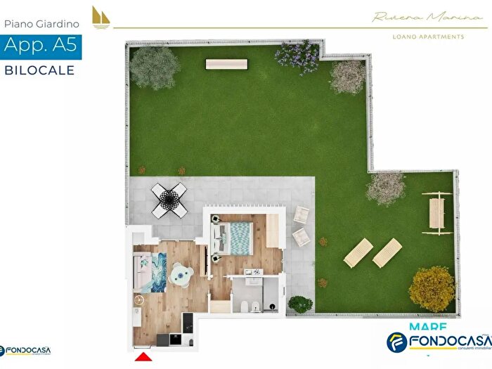Appartamento bilocale in vendita in Via Aurelia, Loano