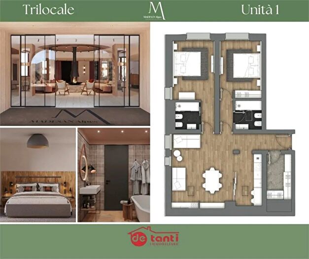 Appartamento trilocale in vendita in Via G Carducci Madesimo So, Madesimo