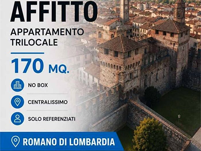 Appartamento trilocale in affitto in via piave, Centro, Romano di Lombardia