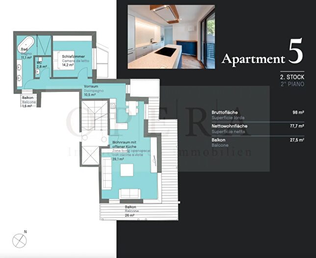 Appartamento bilocale in vendita in Ega Centro, Nova Ponente