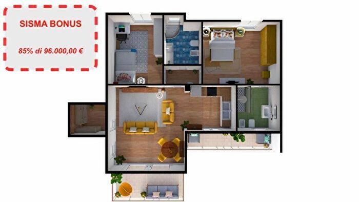 Appartamento quadrilocale in vendita in Pisa