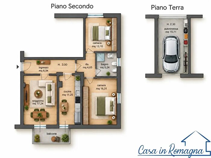 Appartamento trilocale in vendita in Via dell'Albero, Rimini