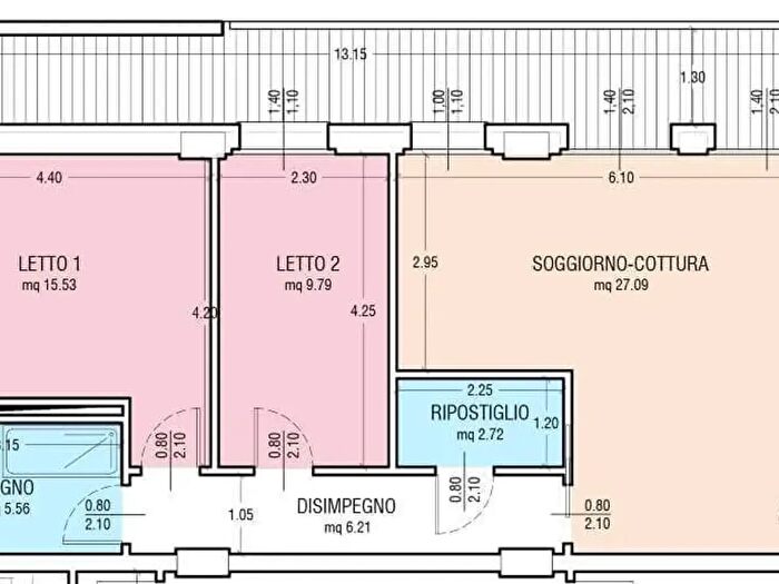 Appartamento trilocale in vendita in Pisa