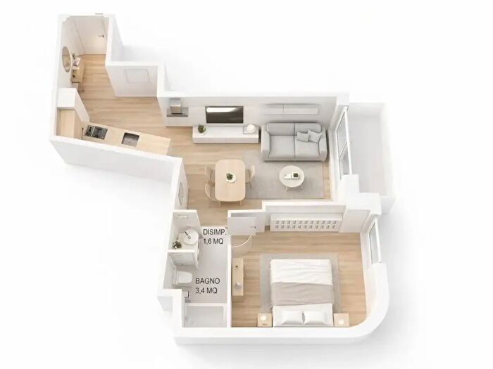 Appartamento bilocale in vendita in Via Teodoro Monticelli, Roma