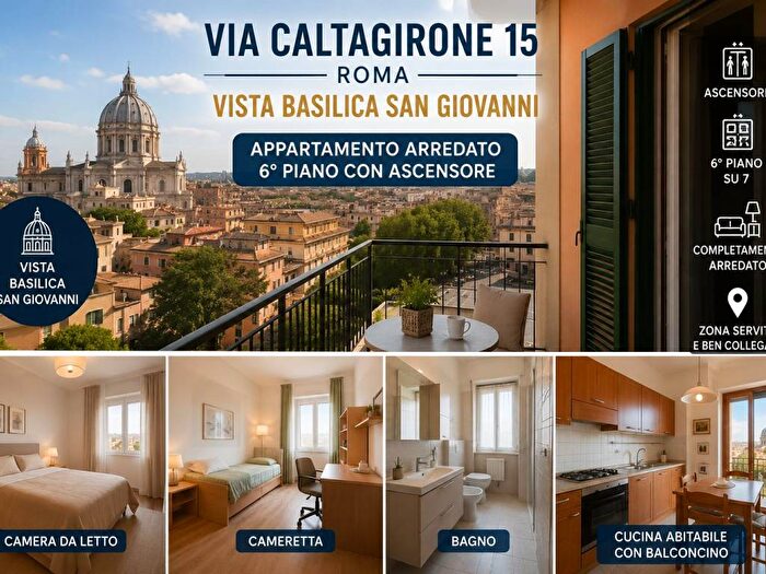 Appartamento trilocale in affitto in Via Caltagirone, San Giovanni, Roma