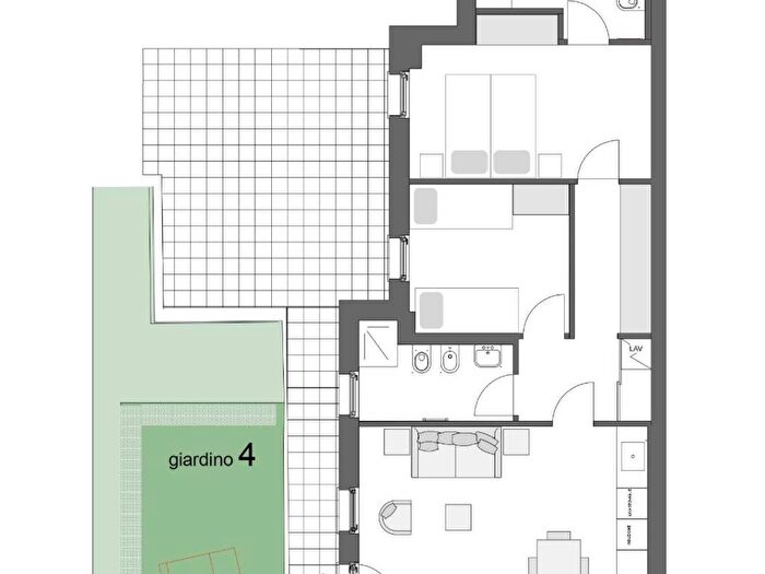 Appartamento trilocale in affitto in Via Gerolamo Borsieri, Viale Varese Crocifisso, Como