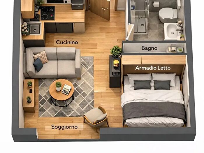 Appartamento monolocale in affitto in Piazza Angilberto II, Milano