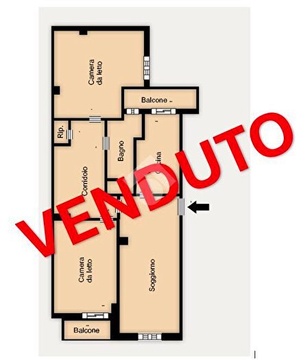 Appartamento trilocale in vendita in Via Lomellina, Milano