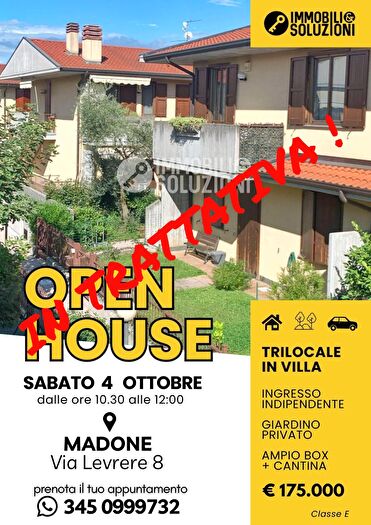 Appartamento trilocale in vendita in Via Levrere, Madone