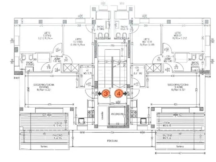 Appartamento trilocale in vendita in Ravenna