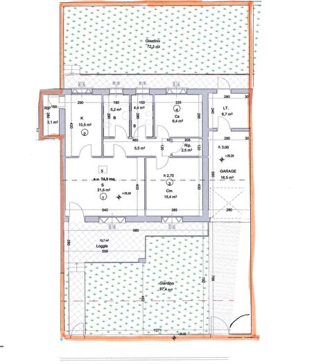 Appartamento quadrilocale in vendita in Collesalvetti