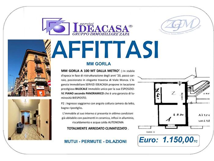 Appartamento bilocale in affitto in Via Fratelli Pozzi, Gorla, Milano