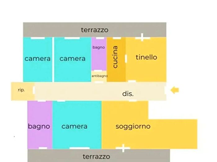 Appartamento con 6 locali in vendita in Viale Guglielmo Marconi, Cecina