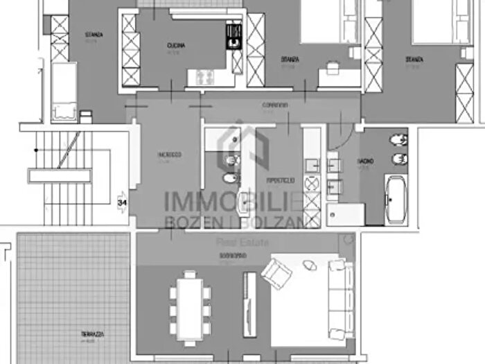 Appartamento con 5 locali in affitto in Via della Rena, Bolzano