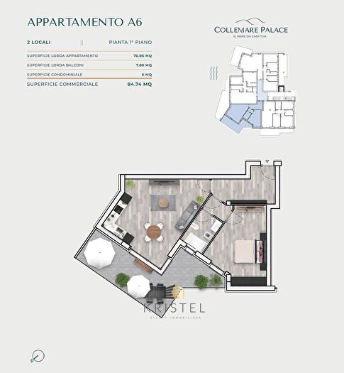 Appartamento bilocale in vendita in Via Gran Paradiso, Montesilvano