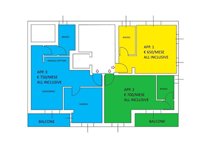 Appartamento bilocale in affitto in via Ca Martinoni, Centro, Almenno San Salvatore