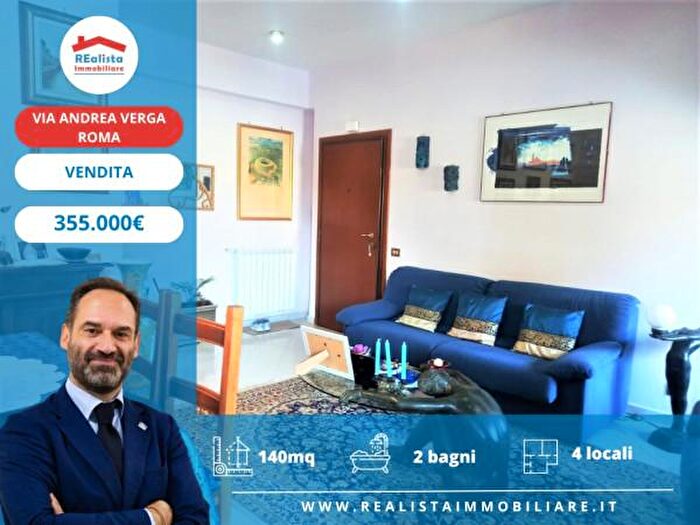 Appartamento quadrilocale in vendita in Via Andrea Verga, Roma