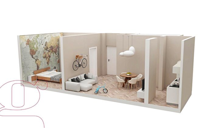 Appartamento monolocale in vendita in Via dei Gracchi, Roma