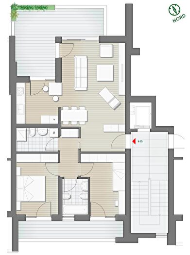 Appartamento trilocale in vendita in Via Puccini, Bolzano