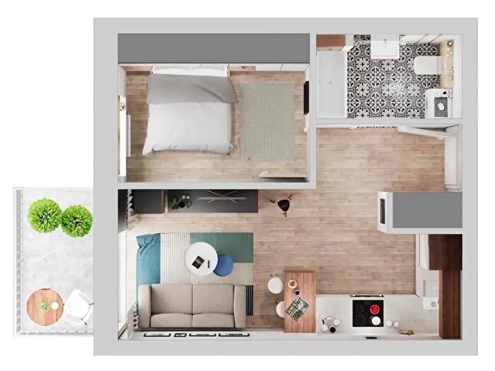 Appartamento monolocale in affitto in Via E Cantaluppi, Lipomo