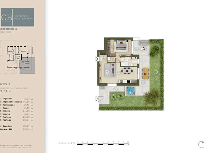 Appartamento bilocale in vendita in Via Antonio Magarotto, Abano Terme