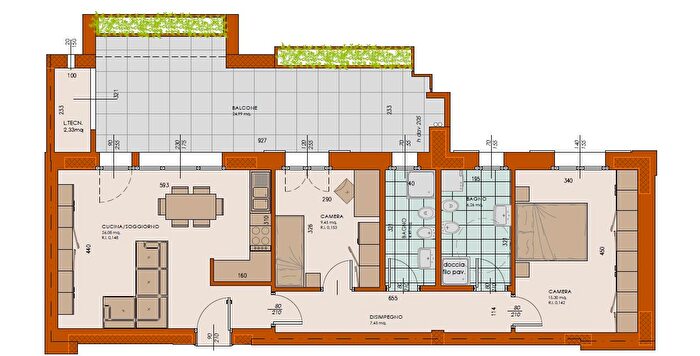 Appartamento trilocale in vendita in Via Budellungo, Parma