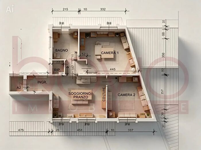 Appartamento trilocale in vendita in Via Giacomo Matteotti, Settimo Torinese