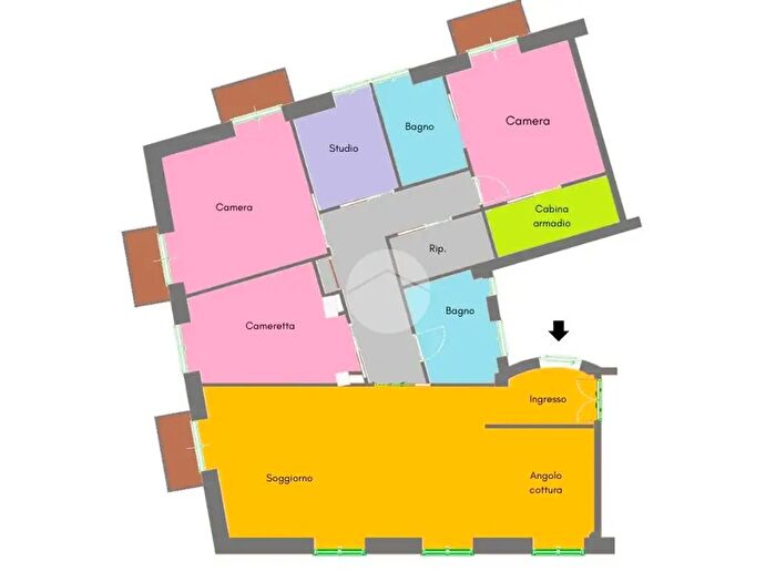 Appartamento quadrilocale in vendita in Piazza Albania, Roma