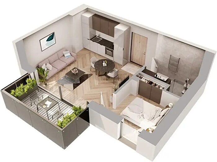 Appartamento bilocale in affitto in Via Roma, Cesano Boscone