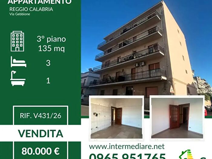 Appartamento quadrilocale in vendita in Via Gebbione, Reggio di Calabria