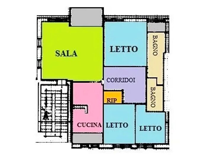 Appartamento con 5 locali in vendita in Mantova
