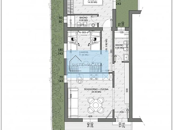 Appartamento trilocale in vendita in Via Toscana, Cervia
