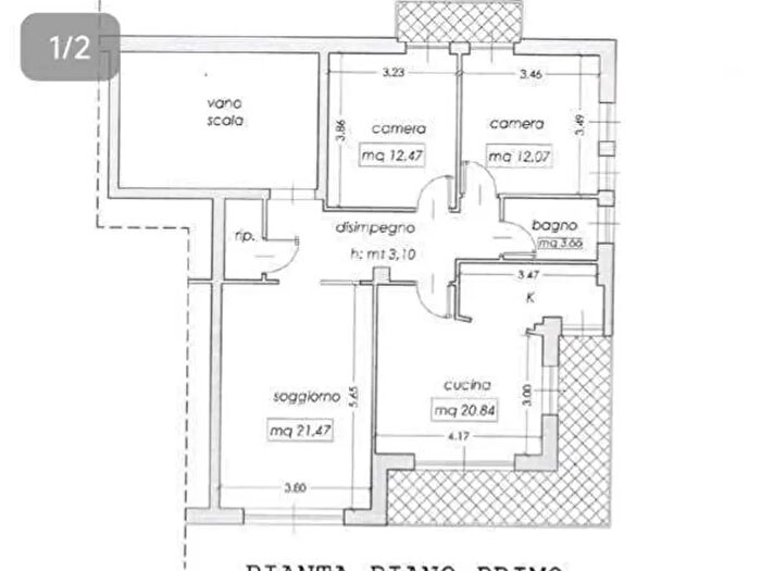 Appartamento quadrilocale in vendita in Cuneo Via Genova, Cuneo