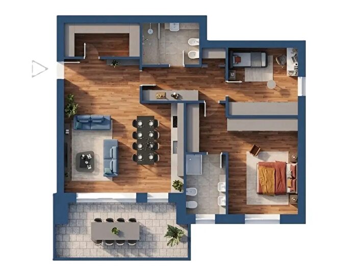 Appartamento trilocale in vendita in Via Isonzo, Magenta