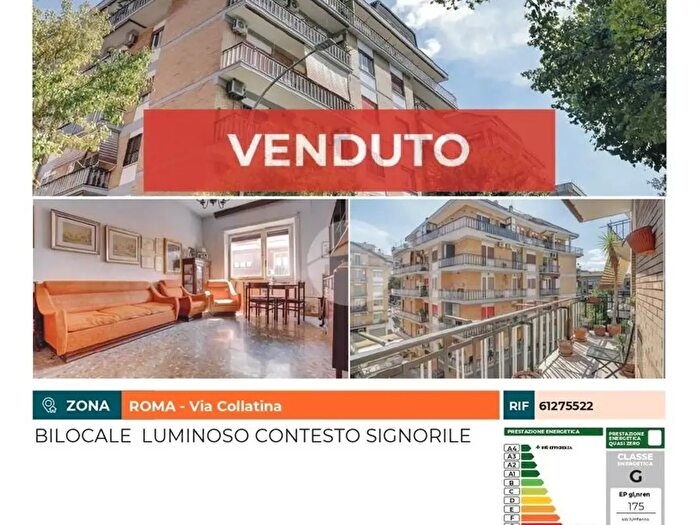 Appartamento bilocale in vendita in Via Collatina, Roma