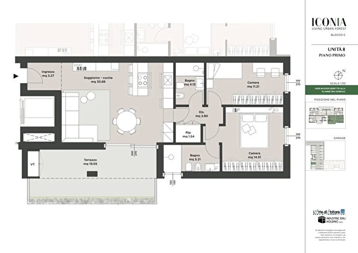 Appartamento trilocale in vendita in Rimini