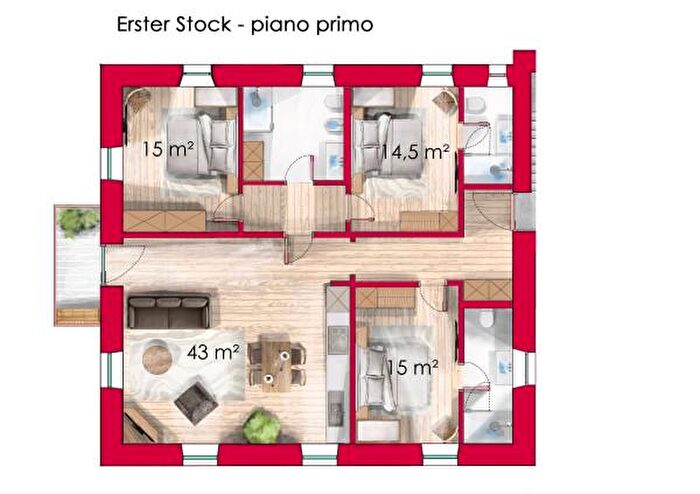 Appartamento quadrilocale in vendita in Borgo d Anaunia
