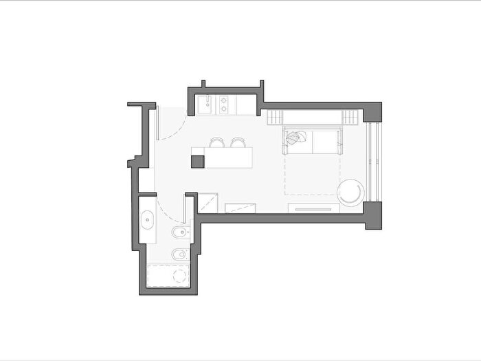 Appartamento monolocale in affitto in Viale Papiniano, Solari, Milano