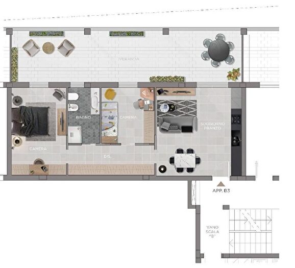 Appartamento trilocale in vendita in Alghero